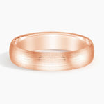 Matte Slim Profile 5mm Wedding Ring Rose Gold 18k Wedding Band