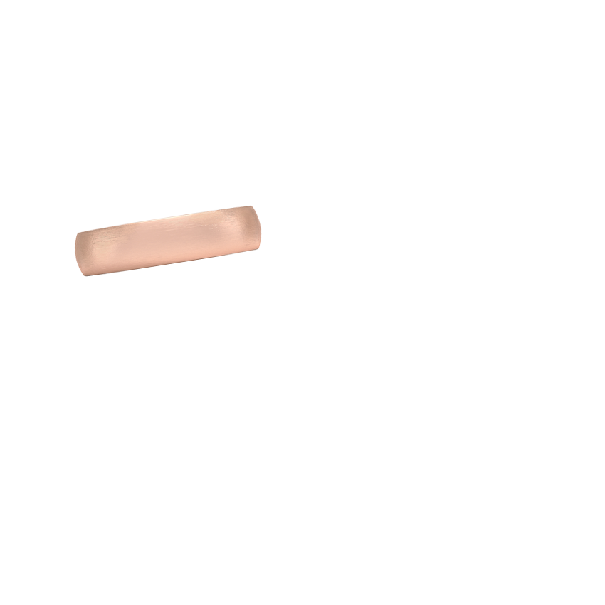 Matte Slim Profile 6mm Wedding Ring Rose Gold 18k Wedding Band