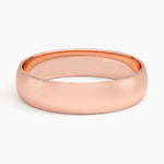 Matte Slim Profile 6mm Wedding Ring Rose Gold 18k Wedding Band