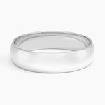 Matte Slim Profile 6mm Wedding Ring Platinum Wedding Band