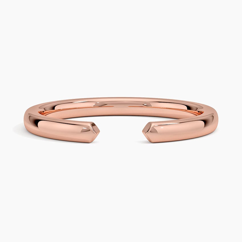 Liv 2mm Open Ring Rose Gold 18k Wedding Band