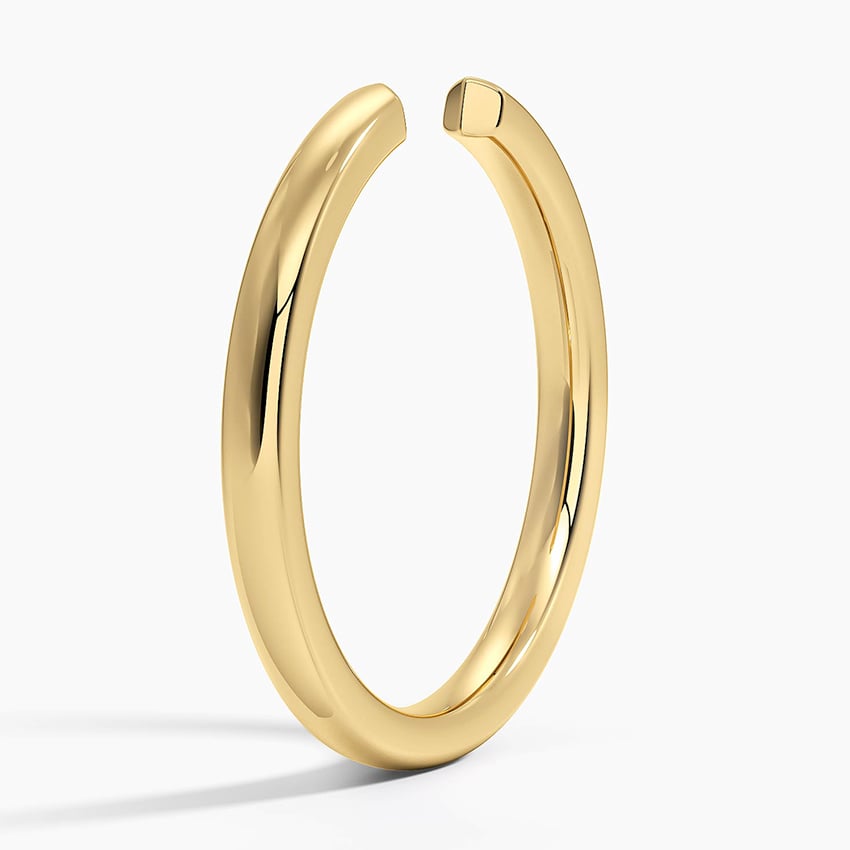 Liv 2mm Open Ring Yellow Gold 18k Wedding Band