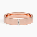 Apollo Diamond 4.5mm Wedding Ring Rose Gold 18k Wedding Band