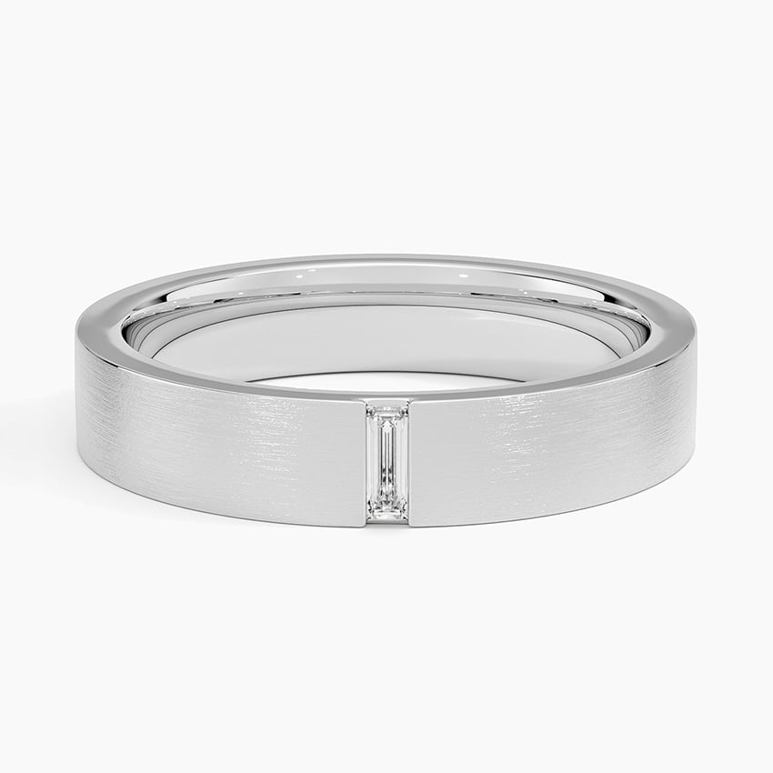 Apollo Diamond 4.5mm Wedding Ring Platinum Wedding Band