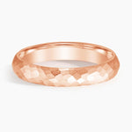 Canyon 4mm Wedding Ring Rose Gold 18k Wedding Band