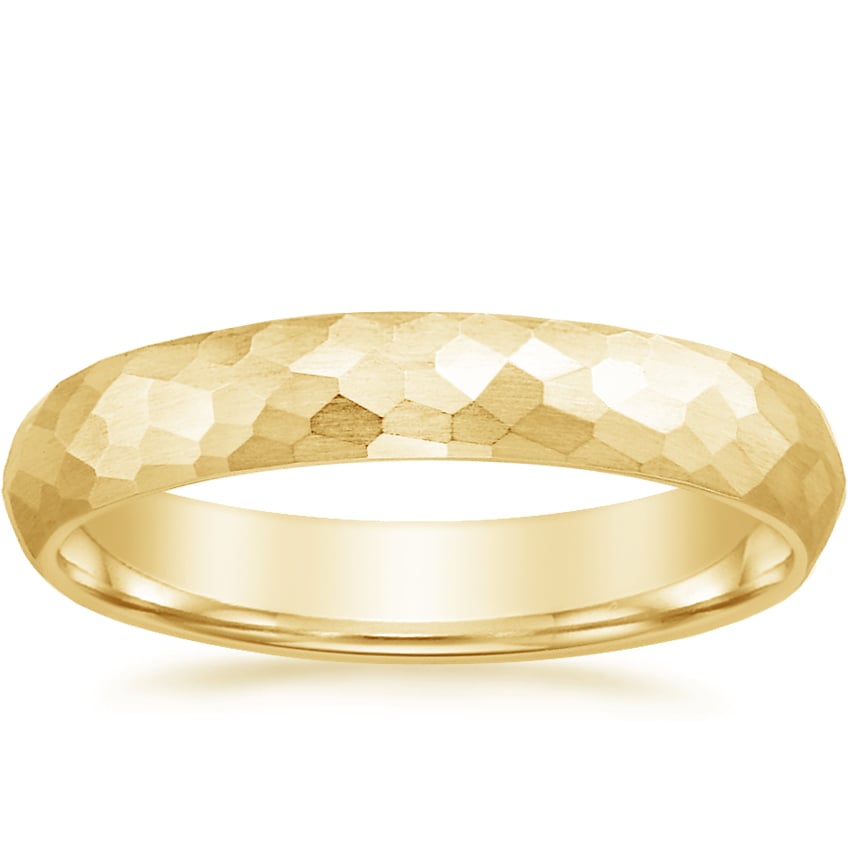 Canyon 4mm Wedding Ring Yellow Gold 18k Wedding Band