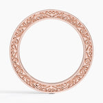 Antique Scroll Engraved Eternity Diamond Ring (2/5 ct. tw.) Rose Gold 18k Eternity Band