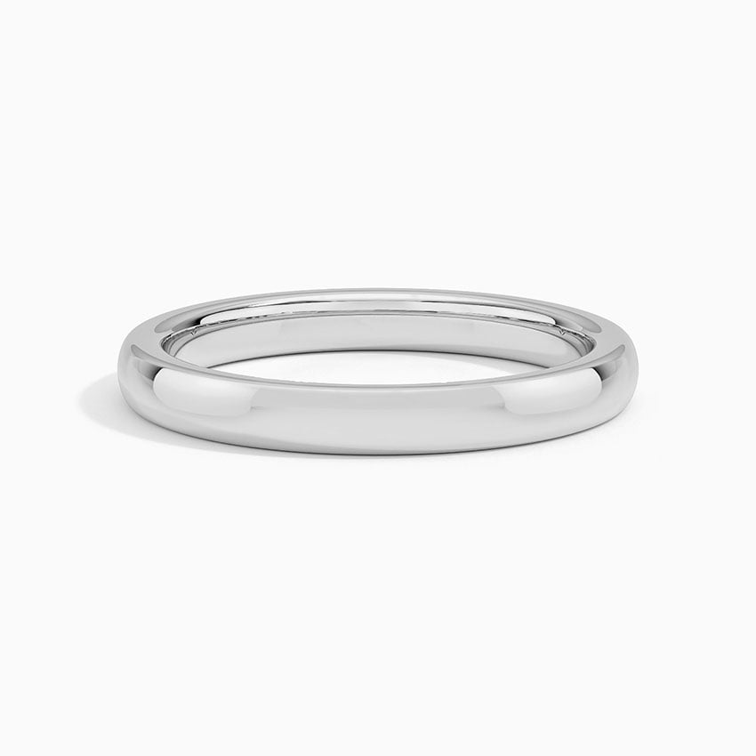 Comfort Fit Wedding Ring Platinum 2.5mm Wedding Band