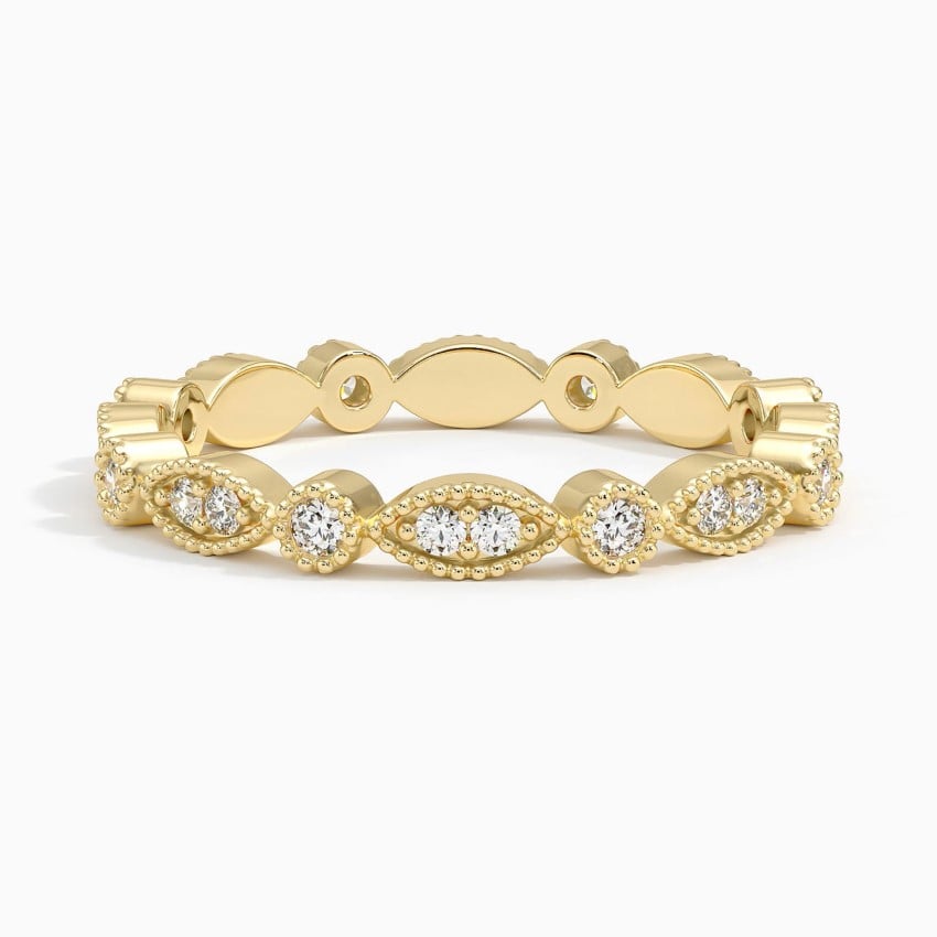 Tiara Eternity Diamond Ring (1/4 ct. tw.) Yellow Gold 18k Eternity Band