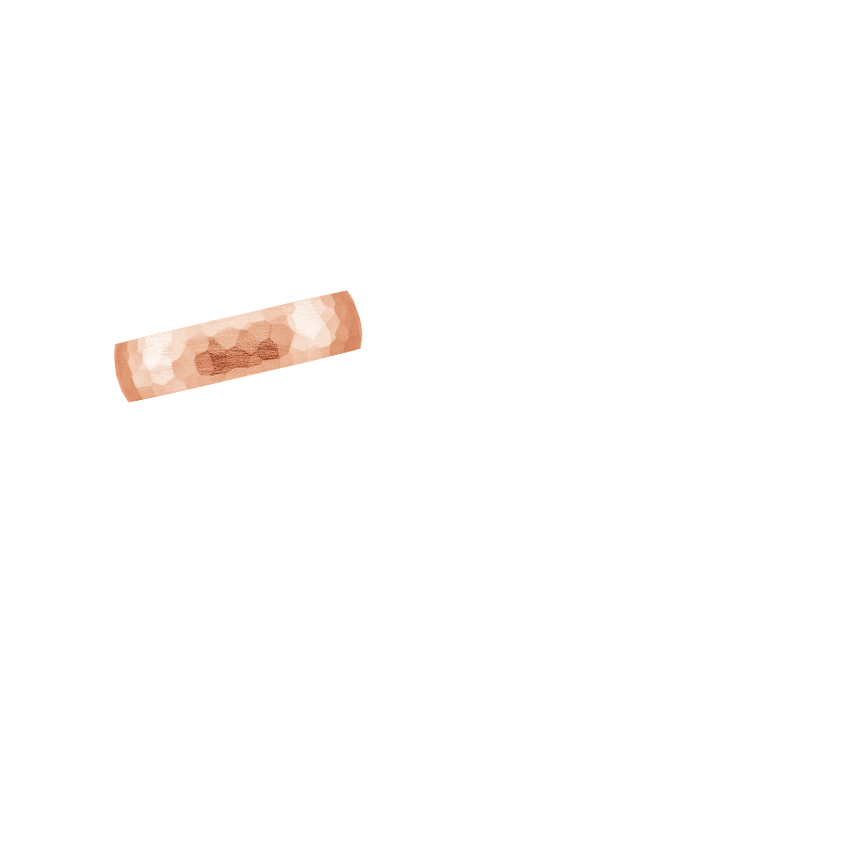Canyon Matte Slim Profile 5mm Wedding Ring Rose Gold 18k Wedding Band