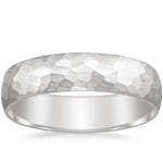 Canyon Matte Slim Profile 5mm Wedding Ring Platinum Wedding Band