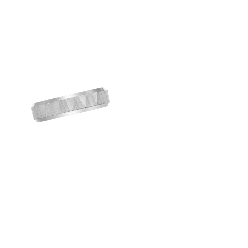 Beveled Edge Aspen 5.5mm Wedding Ring Platinum Wedding Band