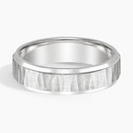 Beveled Edge Aspen 5.5mm Wedding Ring Platinum Wedding Band