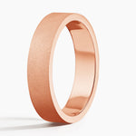 Mojave Sandblast 5mm Wedding Ring Rose Gold 18k Wedding Band