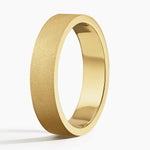 Mojave Sandblast 5mm Wedding Ring Yellow Gold 18k Wedding Band