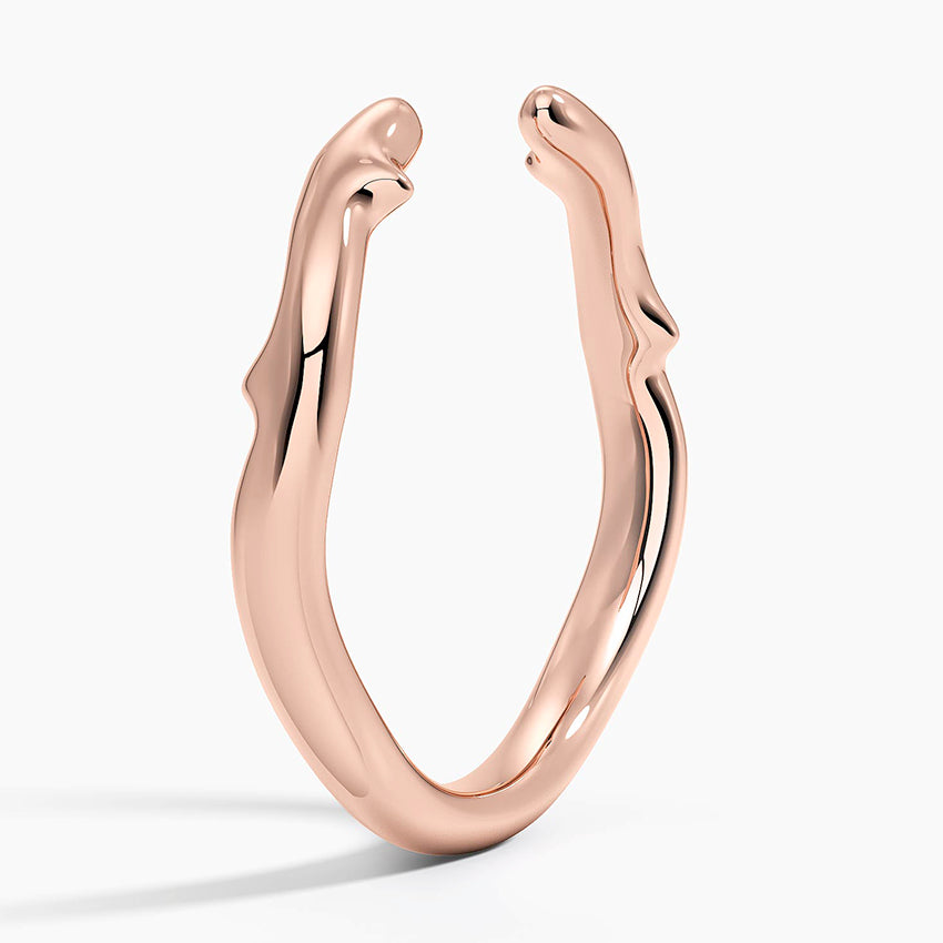 Rose Thorn Open Ring Rose Gold 18k Wedding Band