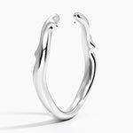 Rose Thorn Open Ring Platinum Wedding Band