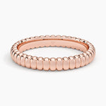 Petra Textured Ring Rose Gold 18k Wedding Band