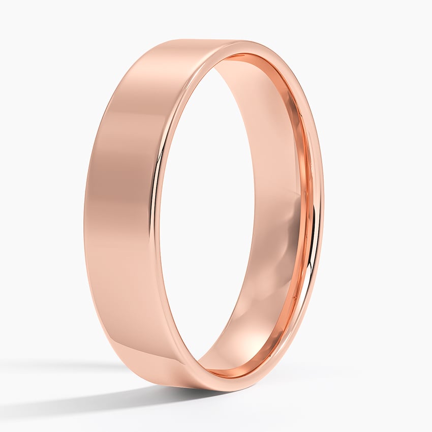 Mojave Slim Profile 5mm Wedding Ring Rose Gold 18k Wedding Band