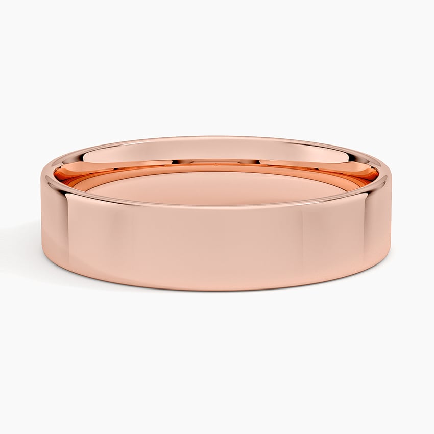 Mojave Slim Profile 5mm Wedding Ring Rose Gold 18k Wedding Band