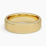 Theo Step Edge 5.5mm Wedding Ring Yellow Gold 18k Wedding Band