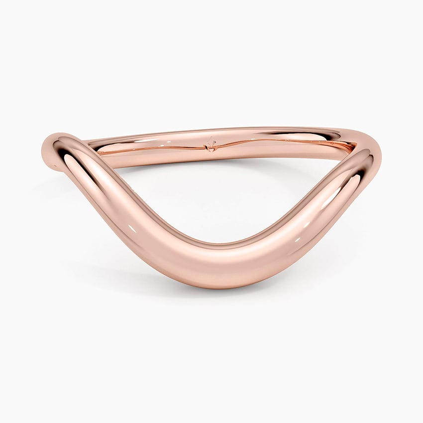 Silhouette Ring Rose Gold 18k Wedding Band