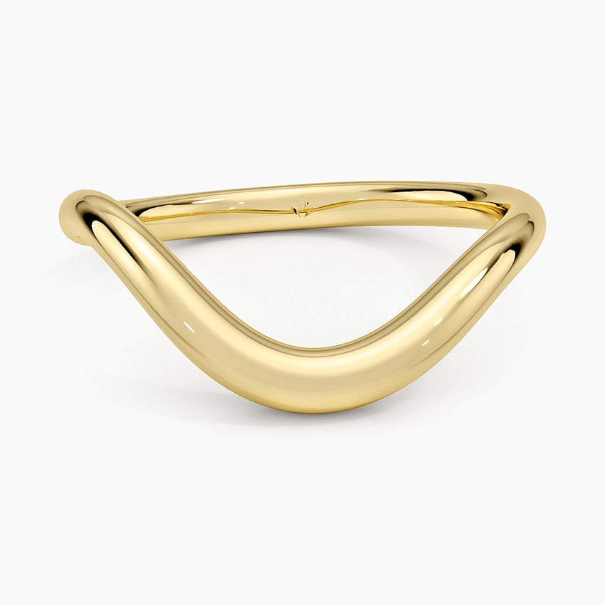 Silhouette Ring Yellow Gold 18k Wedding Band