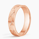 Lassen 5mm Wedding Ring Rose Gold 18k Wedding Band