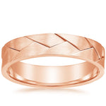Lassen 5mm Wedding Ring Rose Gold 18k Wedding Band