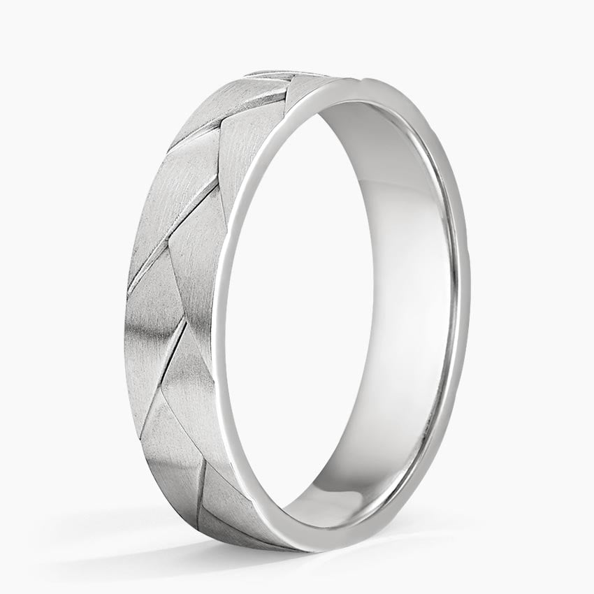 Lassen 5mm Wedding Ring Platinum Wedding Band