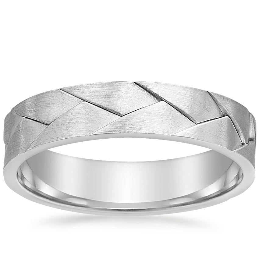 Lassen 5mm Wedding Ring Platinum Wedding Band