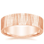 Aspen 6mm Wedding Ring Rose Gold 18k Wedding Band