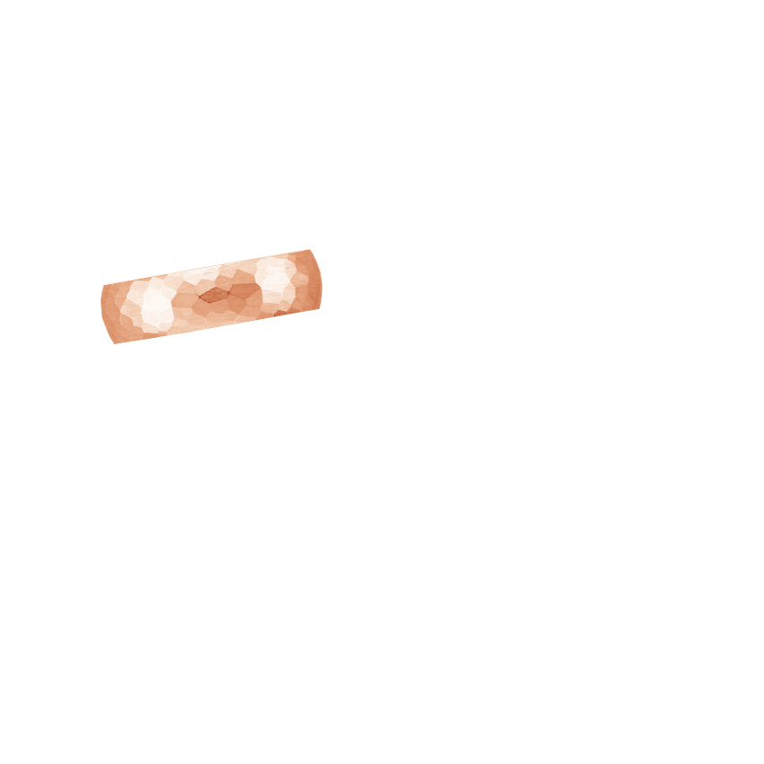 Canyon 6mm Wedding Ring Rose Gold 18k Wedding Band
