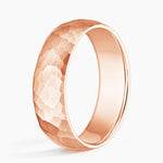 Canyon 6mm Wedding Ring Rose Gold 18k Wedding Band