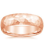 Canyon 6mm Wedding Ring Rose Gold 18k Wedding Band