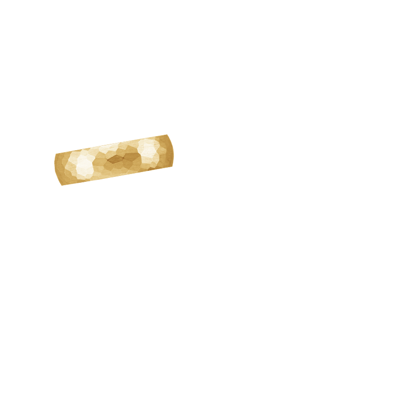Canyon 6mm Wedding Ring Yellow Gold 18k Wedding Band