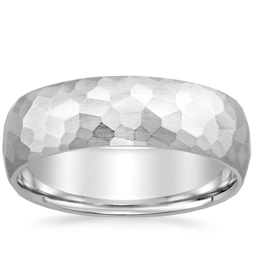 Canyon 7mm Wedding Ring Platinum Wedding Band