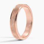 Maverick 4.5mm Wedding Ring Rose Gold 18k Wedding Band
