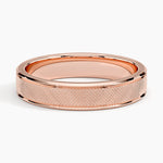 Maverick 4.5mm Wedding Ring Rose Gold 18k Wedding Band