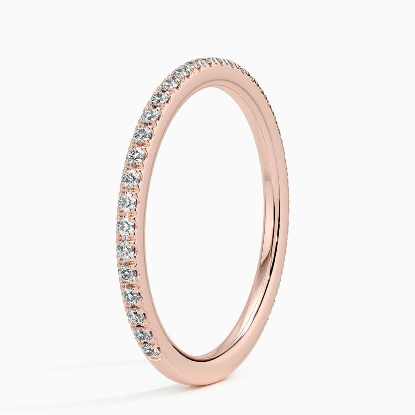 Ballad Three-Quarter Coverage Diamond Ring (1/4 ct. tw.) Rose Gold 18k Wedding Band