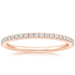 Ballad Three-Quarter Coverage Diamond Ring (1/4 ct. tw.) Rose Gold 18k Wedding Band