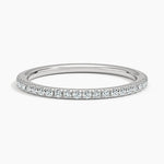 Ballad Three-Quarter Coverage Diamond Ring (1/4 ct. tw.) Platinum Wedding Band