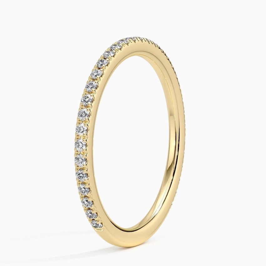 Ballad Three-Quarter Coverage Diamond Ring (1/4 ct. tw.) Yellow Gold 18k Wedding Band
