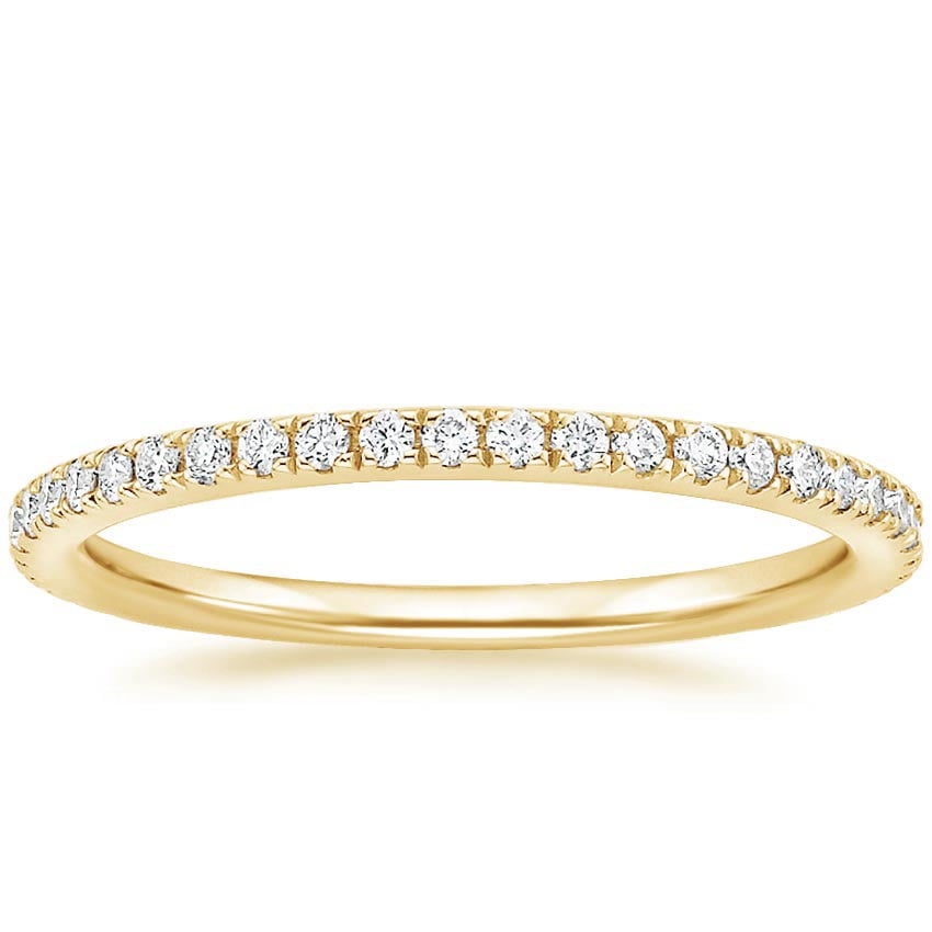Ballad Three-Quarter Coverage Diamond Ring (1/4 ct. tw.) Yellow Gold 18k Wedding Band