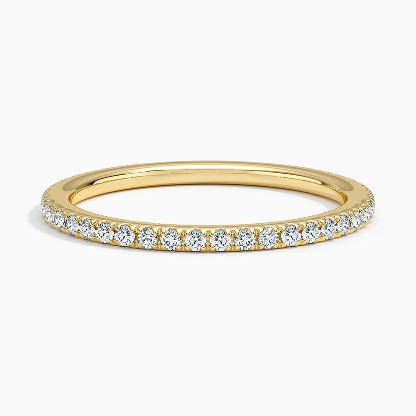 Ballad Three-Quarter Coverage Diamond Ring (1/4 ct. tw.) Yellow Gold 18k Wedding Band