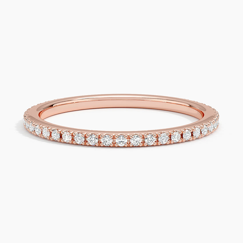 Whisper Eternity Diamond Ring (1/4 ct. tw.) Rose Gold 18k Eternity Band