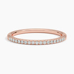 Whisper One-Quarter Coverage Diamond Ring (1/10 ct. tw.) Rose Gold 18k Wedding Band