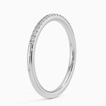 Whisper One-Quarter Coverage Diamond Ring (1/10 ct. tw.) Platinum Wedding Band