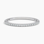 Whisper One-Quarter Coverage Diamond Ring (1/10 ct. tw.) Platinum Wedding Band
