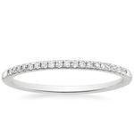 Whisper One-Quarter Coverage Diamond Ring (1/10 ct. tw.) Platinum Wedding Band